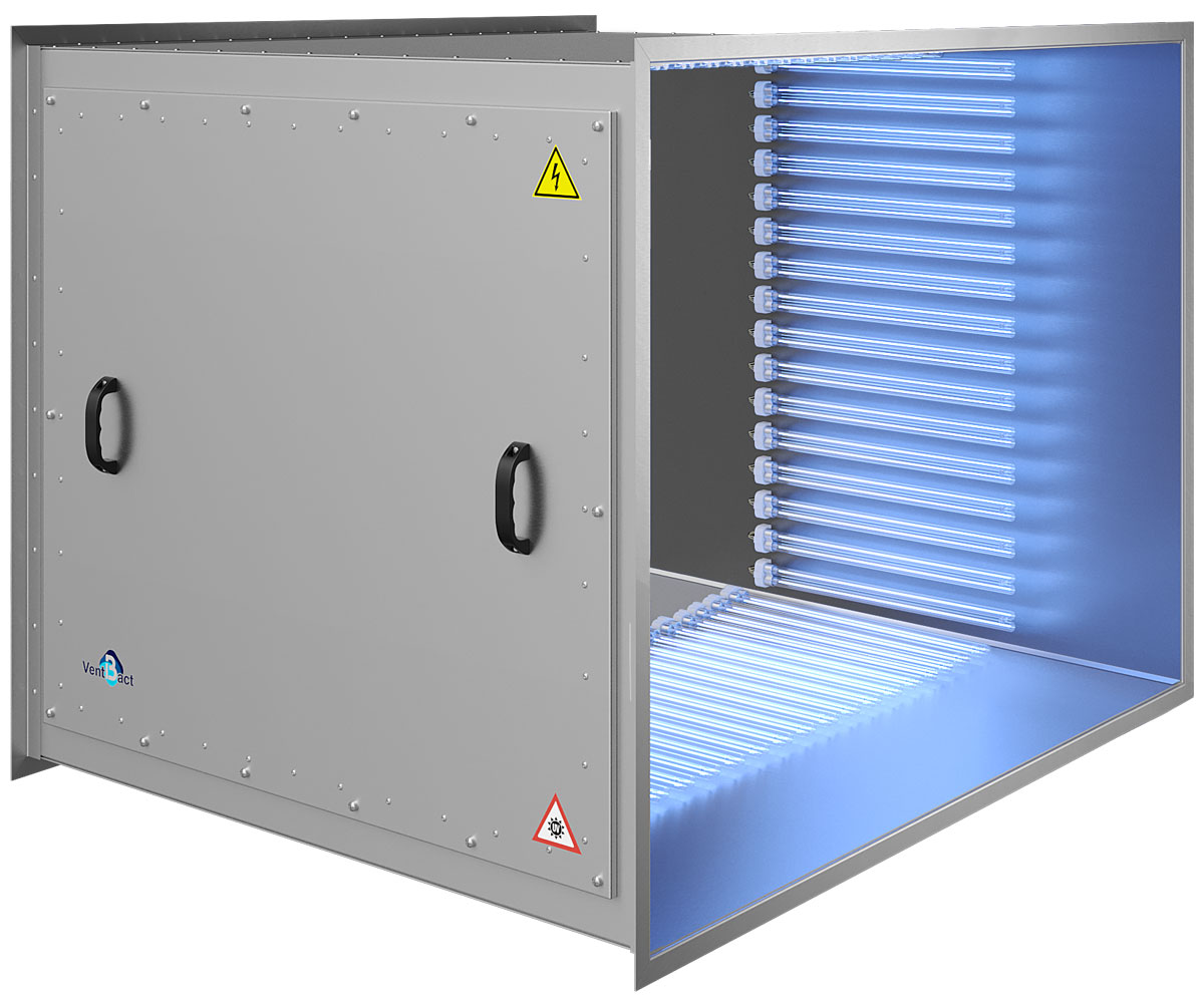 Бактерицидная секция Vent Bact VB 10000 для обеззараживания воздуха в системах вентиляции и кондиционирования