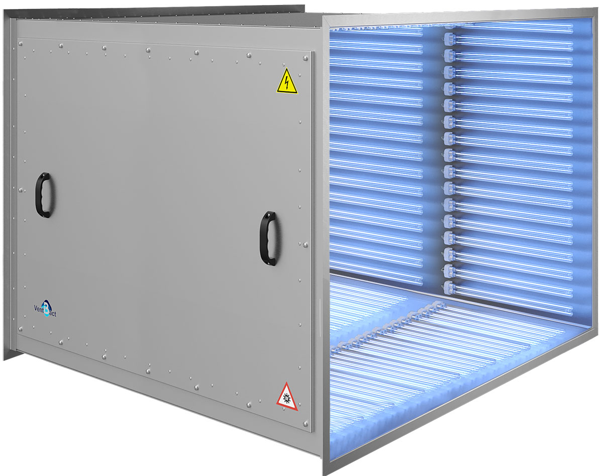 Бактерицидная секция Vent Bact VB 15000 для обеззараживания воздуха в системах вентиляции и кондиционирования