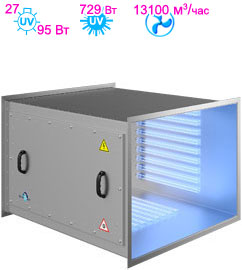 Бактерицидная секция для систем вентиляции VentBact VB2700