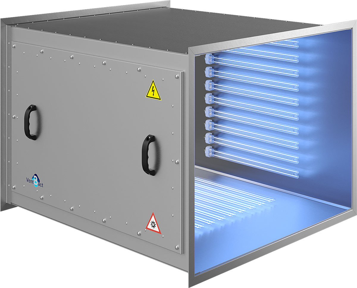 Бактерицидная секция Vent Bact VB 3000 для обеззараживания воздуха в системах вентиляции и кондиционирования